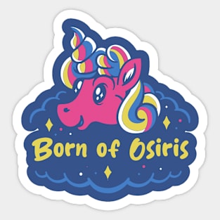 born and the unicorn Sticker